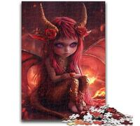 Devil Little Dragon Girl 1000 Pieces Jigsaw Puzzles For Teens And Adults,Challenging Game Gifts for Is Ideal As A Gift for The Whole Family (50x75cm)