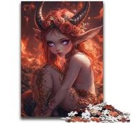 Devil Little Dragon Girl Puzzles 1000 Pieces for Adults,Help The Brain Exercise Addictive Toys to Cultivate Patience Unique Challenge Game (38x52cm)