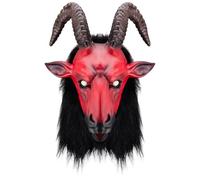 Devil Mask Scary 3D Full Head Horn Goat Mask Monster Demon Halloween Costume for Easter Halloween Cosplay Party