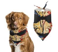 Devil Mask U.S. Flag Dog Bandanas Cute Triangle Bibs Washable Cats Dogs Neckerchief Pet Scarf