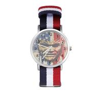 Devil Mask U.S. Flag Leisure Men's Wrist Watches Alloy Analogue Quartz Watch Fashion Accessories