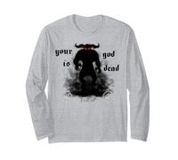 Devil Nine Satan Metalhead Inch Heresy TxRxP Nails Lucifer Long Sleeve T-Shirt