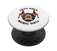 Devil PinUp Girl 1950's Rock Roll Rockabilly Men's Women's PopSockets Adhesive PopGrip