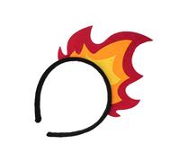 Devil Punk Flame Headbands Artistic Holiday Hair Accessory for Adults Silver Flame for Parties Nightclubs Elegant Metal Chain Hairband