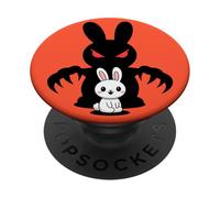 Devil Rabbit Cute Bunny Shadow Halloween PopSockets Adhesive PopGrip