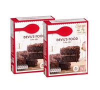 Devil’s Food Chocolate Cake Mix 2X425g - Rich, Moist, Indulgent Chocolate Cake Mix Bundle for Baking Cakes, Cupcakes & Desserts - Easy to Use, Perfect for Birthdays, Parties & Special Occasions