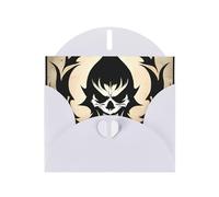 Devil Satan Holiday Cards | Double Sided Glitter Cardstock | Christmas, Birthday, Valentine's Day, Wedding & Party Invitations | Envelopes Included
