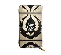 Devil Satan Pattern Leather Clutch (7.5x4.1 inches) - Coin Card Key Wallet
