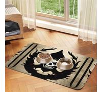 Devil Satan Pet absorbent leather tablecloth Pet bowl mat suitable for dogs or cats