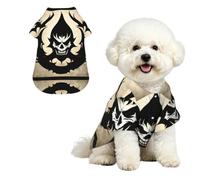 Devil Satan Pet Hawaiian Shirt - Soft Peach Skin Button-Down top, Casual Beach Style X-Large