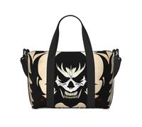 Devil Satan Water-Resistant Crossbody Travel Bag, Large Carry-On with Adjustable Strap, Multi-Compartment Weekender for Gym, Travel, Outdoor