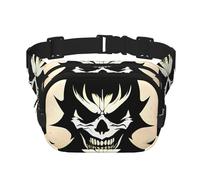 Devil Satanwaist Bag for Men Women - Adjustable Double Fanny Pack for Travel, Sports, and Daily
