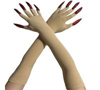 Devil Scary Long Mittens Corpse Hands Gloves Hand Cutter Gloves for Various Costumes Claw Monster Hand Movement Pack of 2, G, One Size