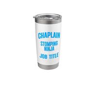Devil Stomping Ninja Guardian Religious Clergy Chaplain Stainless Steel Insulated Tumbler
