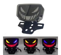 Devil-Styled LED Tail Light with Turn Signal Integration for Honda For TMX125 TMX155 For CG125 CG155 Motorcycle Applications (Iron)