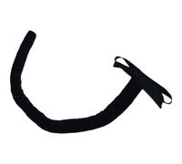 Devil Tail, 25.6 in Black Felt and Faux Fur Animal Costume Long Tail, Soft Accessory for Halloween Cosplay, Masquerade Party, Cat Themed Role Play, Dress Up Attire for Costume Events