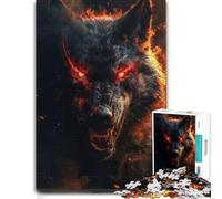 Devil Wolf Jigsaw 1000pcs (52x38cm) for Adults | A gift idea for puzzle lovers for festive downtime for a quiet indoor challenge.