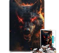 Devil Wolf Jigsaw Puzzle for Adults 1000pcs (70x50cm) Puzzle | A paper puzzle with interlocking pieces at weekends for calm focus.