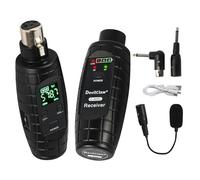 Devilclaw UHF Wireless Microphone System,Transmitter and Receiver XLR Adapter for Dynamic Microphones, Guitar, Mixer, PA System, 16 Adjustable Frequencies, USB Charge, 250ft Range