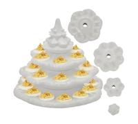 Deviled Egg Container 4 Layer Christmas Tree Shaped Party Platter