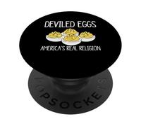 Deviled Egg Thanksgiving Americas Real Religion PopSockets Adhesive PopGrip
