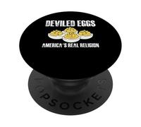 Deviled Egg Thanksgiving Americas Real Religion PopSockets Adhesive PopGrip