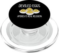 Deviled Egg Thanksgiving Americas Real Religion PopSockets PopGrip for MagSafe