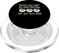 Deviled Egg Thanksgiving Dont Ask Dumb Questions PopSockets PopGrip for MagSafe