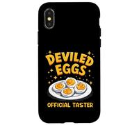 Deviled Eggs Official Taster Funny Thanksgiving Foodie Case for iPhone X/XS