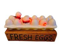 Deviled Eggs, Uni-que Seasonal Centerpiece, 30x10x8cm, Halloween Egg Ornament, Zombie Chick Statue, Compact Decorative Size, Great For Parties Or Gatherings