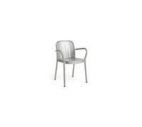 Deville Chair With Armrests Silver Grey