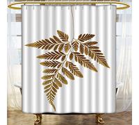 Devilpriest - AmaPark Bath Curtain Water Repellent Mold dry fern leaf on white background for Bathroom Water-Repellent Hotel Quality