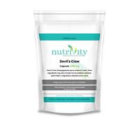 Devils Claw 2200mg Vegan Capsules | High Strength Anti Inflammatory Herbal Supplement | | Joint, Back & Muscle Support | Halal | 4 Months Supply | UK Made GMP | Nutrivity