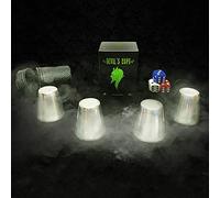 Devil's Cups Magic Tricks Find The Hidden Dice Close up Stage Gimmicks Illusions Mentalism Prediction Magia Props