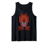 Devil's dog with sharp teeth Tank Top