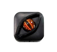 Devil's Eye Contact Lenses Box - Halloween Contact Lenses, Durable Leak-Proof Case for Color, Compact Travel Organizer with Separate Chambers for Halloween, Cosplay and Storage Needs (red)