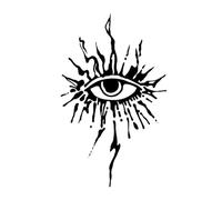 Devil's eye waterproof sweat lasting does not fall off herb tattoo stickers, juice semi-permanent hand back section stickers, fake tattoos