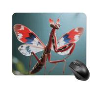 Devil's Flower Mantis Mouse Pad Square Laptop Mouse Mat Cute Computer Mousepad Keyboard Pad Non-Slip Desk Pads for Gaming Office Work Home 25 * 30cm
