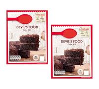 Devil's Food Chocolate Cake Mix, 425g, Pack of 2, No Artificial Colours, Serves 12