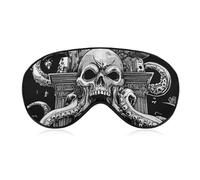 Devils Gate Skulls Cute Sleep Mask for Women Men Light Blocking Eye Shade Cover with Adjustable Elastic Strap