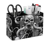Devils Gate Skulls Cute Square Pen Holder for Desk Pencil Cup Office Caddy Storage Desk Organizer Makeup Brush Holders