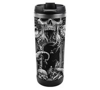 Devils Gate Skulls Cute Travel Mugs with Lids Stainless Steel Insulated Two Layer Coffee Cups Tumblers for Hot Cold Drinks