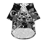 Devils Gate Skulls Fashion Pet T-Shirt Breathable Classic Short Sleeveless Cats Dog Clothes Outfit Summer