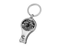 Devils Gate Skulls Trendy Nail Clippers Metal Heavy Duty Sharp Toenail Fingernail Cutter with Nail File
