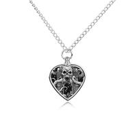 Devils Gate Skulls Trendy Pet Ashes Necklace for Unisex Memorial Pendant Keepsake Urn Jewelry