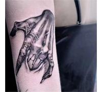 Devil's Hand Herbal Tattoo Stickers Semi-Permanent Stickers Long-lasting 2 Weeks, Fake Tattoos(2pcs)