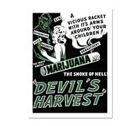 Devil's Harvest Marijuana Large Framed Art Print Poster Wall Decor 18x24 inch