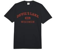 Devil's Lake College Style Rock Climbing Area Design Comfort Colors Adult Heavyweight T-Shirt