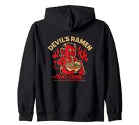 Devil's Ramen Hell's Empty Cute Demon Noodle Eater Zip Hoodie