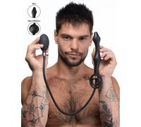 Devils Rattle Inflatable Butt Plug Cock Ball Ring Detachable Pump Anal Gape Toy